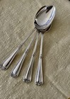 Set 4 Antique English Sterling Silver Tablespoons Rd 453116 C1904
