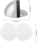 8 Pack Floor Door Stopper  Brushed Stainless Steel Adhesive Door Stop Floor Moun
