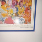 Leroy Neiman Signed Framed Art Print Impressionism Social Gathering Cafe