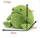New Ricky Rain Fr-og Plush Toy - Cartoon Stuffed Animal Doll Cute Emotional Supp