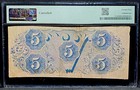 T-53  5 1862 Confederate States Banknote Civil War Confederacy Money  Pmg Vf 25