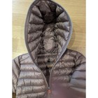 Save The Duck Kids Hooded Puffer Jacket Grey Taupe Size 10 Y