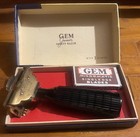         rare Complete Vintage 1940s Gem Junior The Parade Safety Razor 80 yrs Young 