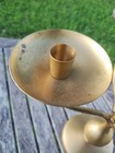 Modern Pair Of Vintage Heavy Solid Brass 5 Arm Candlestick Candelabras Large
