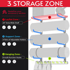 Home Gym Storage Shelf Only  Adjustable Gym Equipment Organizer Wall Mounted Wit