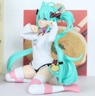 Hatsune Miku Desktop Cute Figure With Cat Ears T Shirt Ver  Taito 2024 No Box
