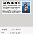 Covidiot Sticker Gov-did Fraud Sheeple 5  Bumper Sticker Great Reset Fake News