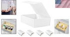 Stylish White Gift Box Set - 5 Magnetic Closure Boxes For Wedding And Birthdays