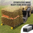 Uimoso Clamp On Pallet Forks 43  2000lbs Tractor Forks Heavy Duty Bucket Forks