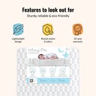 Dream On Me Breathable 6 Inch Full-size Firm Crib   Toddler Bed Foam Mattress