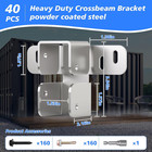 40pcs Wood Framing Brackets For Shipping Container Fit 2x4 2x6 Lumber