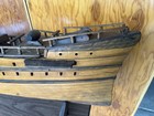 Vintage Model Wood Ship Carved From One Log