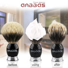 Silvertip Badger Shaving Brush black Resin   Alloy Handle For Men Wet Shave pure