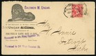 New York To Detroit 1897 Commercial Advertising Cover 2c Postage Lion Cachet Usa