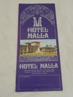 1970 s Hotel Malla  Kathmandu  Nepal 4-panel Tourist Brochure