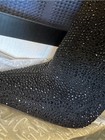 Women s Sexy Tall Pointed-toe Stiletto Boot In Black Glitter