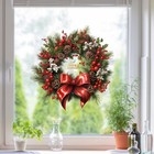 1 Sheet Christmas Window Stickers Garland Window Christmas Wreath 11 81x11 81 