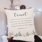 Scripture Art Throw Pillow Cover Cushion Case  Christian Religious Decor Gift  B