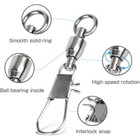 20 50 100pc Ball Bearing Fishing Swivel Snap Assortment Saltwater Line Connector