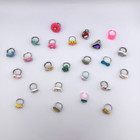 Lot Of 24 Kids Adjustable Novelty Rings Unicorn Cat Rainbow Animal Party Favors