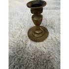 Vintage Solid Brass Candlestick Holder Small Taper Candle Stand Aged Patina 3in
