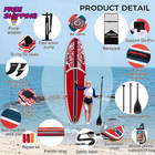 Inflatable Paddle Board 10 6  Ultra Lightweight Sup With Adjustable Paddle Anti