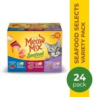 Meow Mix Seafood Selects Wet Cat Food Variety Pack  2 75 Ounce Cups  p