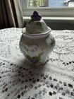 Lenox Jam Jar Set With Lids And Wooden Display  1991  Excellent Condition
