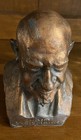 Bust- Jewish First President Of Israel Chaim Weizmann Metal Statue 6 5    Tall
