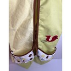 Vintage Hanging Diaper Stacker Organizer Polka Dot Retro Lime Green Nursery Bag
