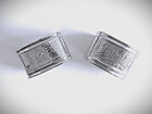 Pair Of Vintage Madame   Monsieur 2  French Napkin Rings Silver Plated