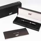  excellent    Montblanc Boheme Noir Fountain Pen 14k 585 M Nib  Black Stone