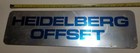 Original Heidelberg Offset Nameplate From Vintage Printing Press 4 93 48
