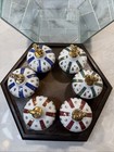 Vintage Armagnac Sempe La Couronne Mini Bottles Set Of Six In Glass Display
