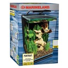 Aquarium Kit Marineland Portrait Glass 5 Gal Led Hidden Filtration Black Gallons
