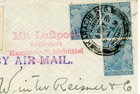 India Sg 208 block Of 3 -karachi Pakistan-6 may 31-air Mail-to Germany-mit Luftp
