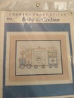 2 Vintage Nursery Baby Counted Cross Stitch Kits  Baby Angel Prayer  Train Name