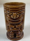 Vintage Orchids Of Hawaii Tiki Mug 5  Cup  Brown Glaze
