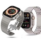 Stainless Steel Link Bracelet Band For Apple Watch 49mm Ultra 3 2   S11 10 9 8 7