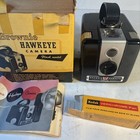 Vintage Kodak Brownie Hawkeye Flash Model Camera With Box And Manual  Untested 