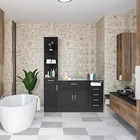 Wooden Cabinet Hair Styling Barber Shop Station Beauty Salon Spa Drawer Storage