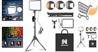 Led Video Light Kit Photography Studio Light With Tripod   Phone Holder