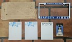 Vintage Santa Fe Railway Lot License Plate Holder   3 Notepads Trainmaster 1980s