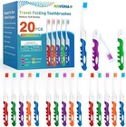 20 Pcs Travel Toothbrush Set  Travel Size Folding Toothbrush