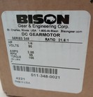 Bison 011-348-0021 Gear Motor   348 1 4hp 90v-dc 21 6 1 1845rpm 32-999-2004-048