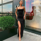Sexy Womens Elegant Dress High Split Sleeveless Bodycon Cocktail Evening Party