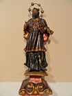 Antique Saint Santos Wooden Carved Polychrome