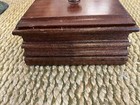 Vintage Wooden Jewelry trinket Box 6 5    X 5 5   