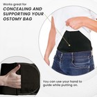 Elite Ostomy Support Belt  Black  For Colostomy   Ileostomy Bag Support  Unisex