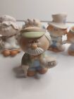 Vtg Bumpkins Lot Of 5 Porcelain Figurines Fabrizio george Good Made In Taiwan 